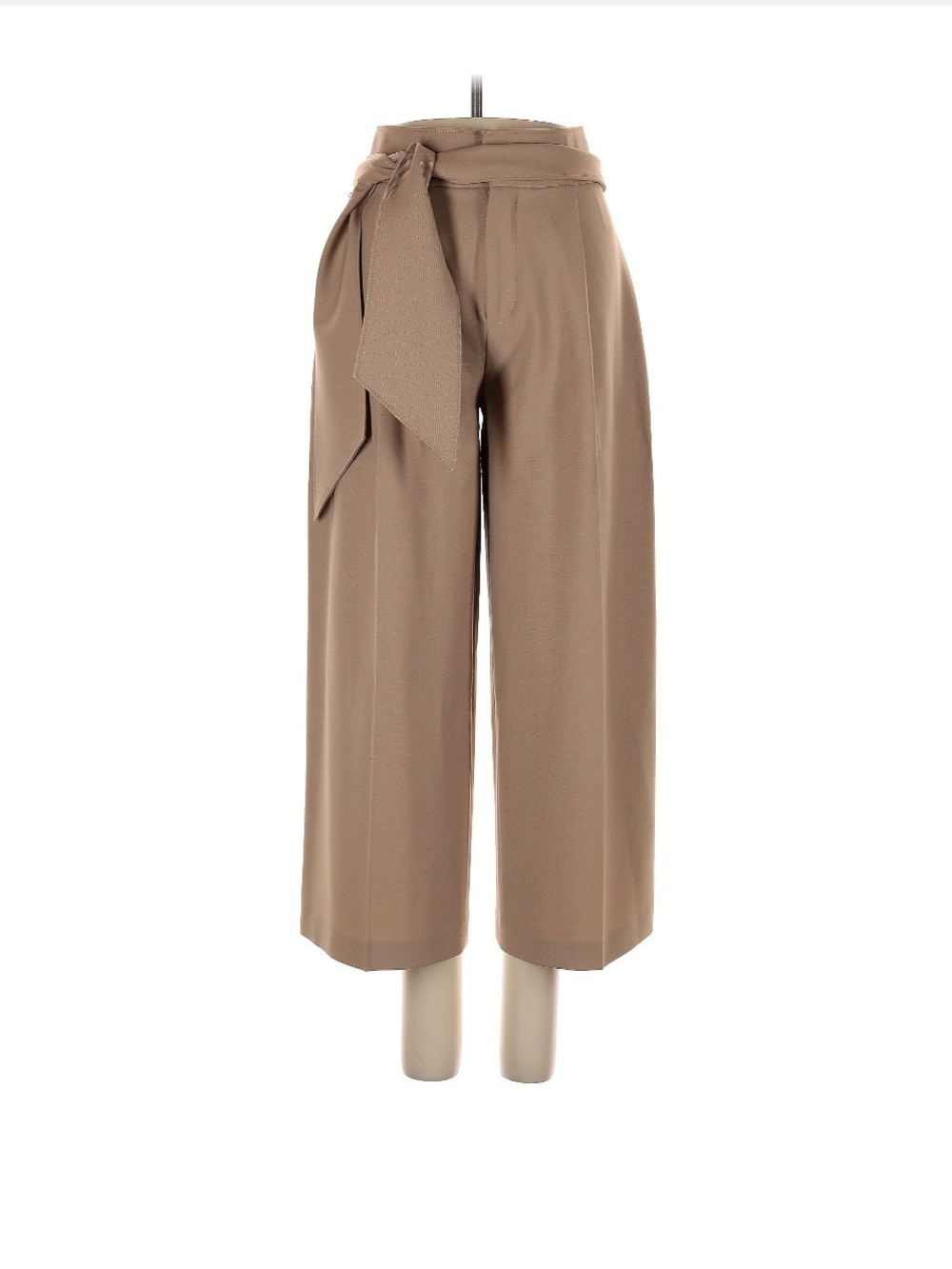 Club Monaco Wide-Leg Tie-Waist Pants - Taupe